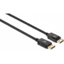 Kabel Manhattan DisplayPort 1.4, 8K@60 Hz, 2 m, kabel w oplocie, męski do męskiego, z zatrzaskami, w pełni ekranowany, czarny, dożywotnia gwarancja, odpowiednik DP14MM2M