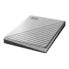 WD My Passport Ultra dla Mac WDBKYJ0020BSL - Dysk twardy - szyfrowany - 2 TB - zewnętrzny (przenośny) - USB 3.0 (złącze USB-C) - 256-bitowy AES - Srebrny