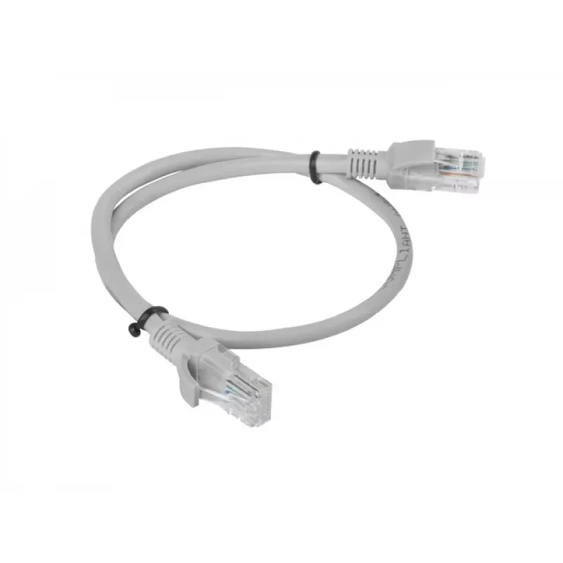 Kabel sieciowy Lanberg PCU6-10CC-0050-S RJ-45 Cat6 0,5 m szary