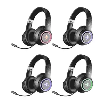 SŁUCHAWKI DEFENDER Bluetooth FREEMOTION B571 CZARNE LED