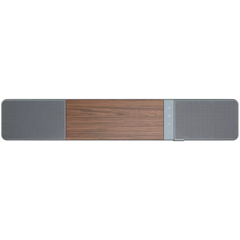 Soundbar KLIPSCH Flexus CORE 100 — 2.1 kanały, 100 W, wbudowany subwoofer, Szary/Orzech
