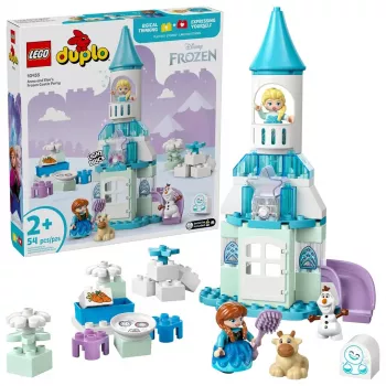 Zabawka konstrukcyjna LEGO DUPLO 10455 Disney Lodowy pałac Anny i Elsy — zestaw DUPLO, 54 elementów, 4 minifigurki, wiek 2+