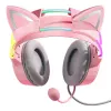 Słuchawki Onikuma X15Pro Gaming Headphones Różowe Kocie Uszy