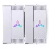 Chłodzenie CPU Jonsbo CR-3000E Dual-Tower ARGB biały, dwuwieżowe chłodzenie powietrzne z podświetleniem ARGB