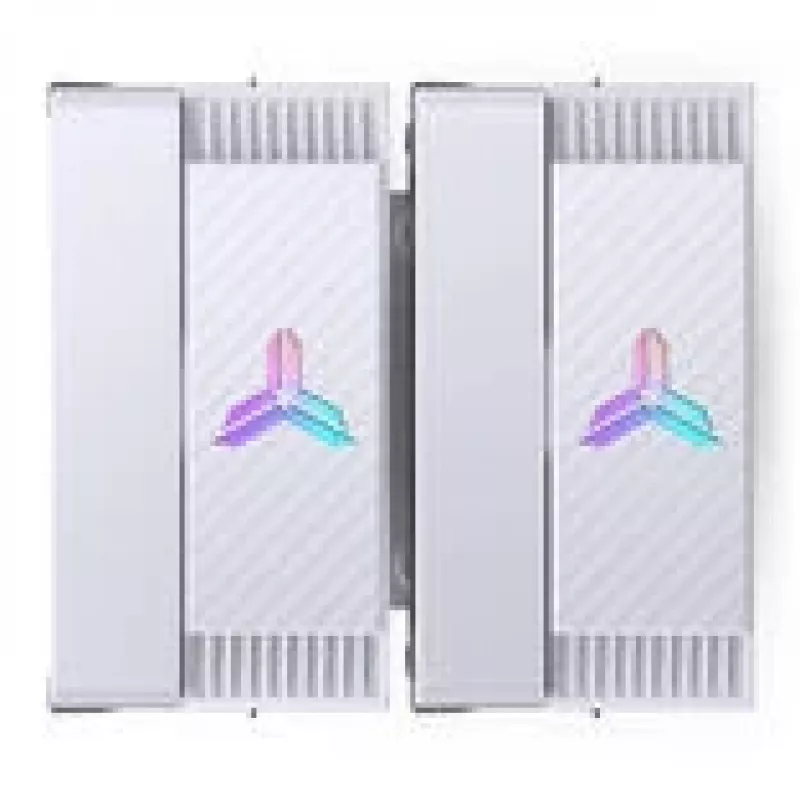 Chłodzenie CPU Jonsbo CR-3000E Dual-Tower ARGB biały, dwuwieżowe chłodzenie powietrzne z podświetleniem ARGB