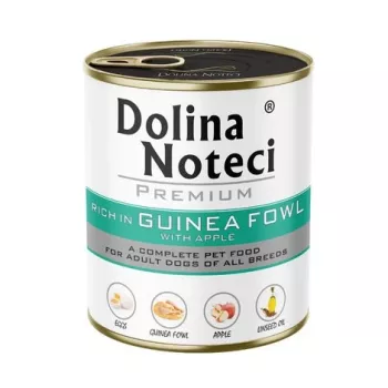 DOLINA NOTECI Premium bogata w perliczkę z jabłkiem – mokra karma dla psa – 800g