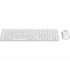Logitech MK950 Signature Slim Klawiatura i Mysz Bezprzewodowa RF + Bluetooth QWERTZ Grafit Biały