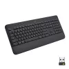 Logitech Signature K650 - Klawiatura - Bezprzewodowa - Bluetooth 5.1 - QWERTZ - Szwedzka - Grafitowa