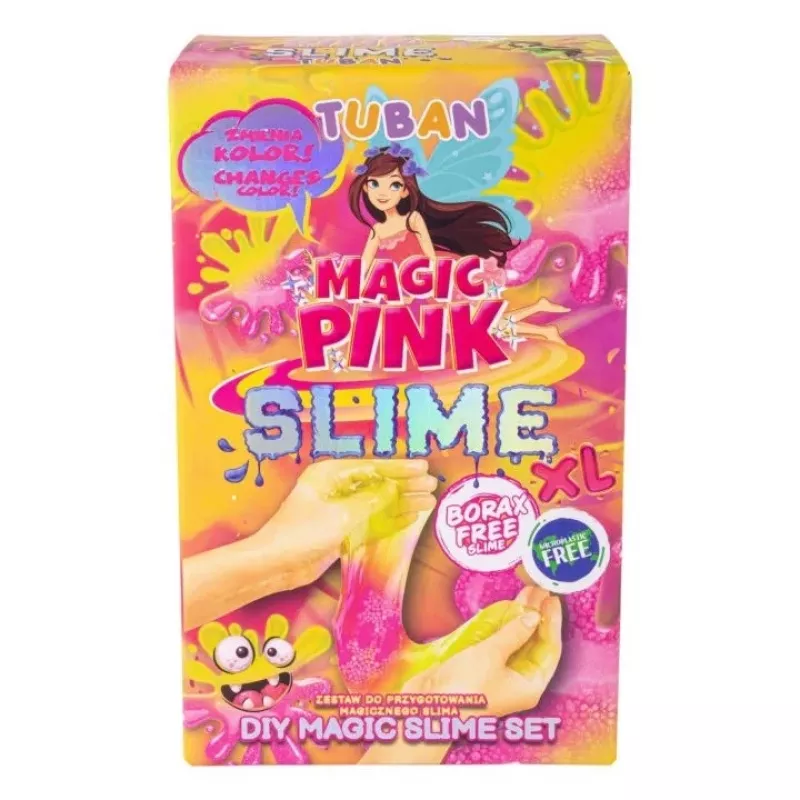 Zestaw do samodzielnego wykonania slime TUBAN TU3569 — Magic Pink XL, nietoksyczny, bezpieczny dla dzieci