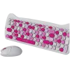 Bezprzewodowy zestaw klawiatura i mysz CANYON HSET-W6 Pink Kitty Edition