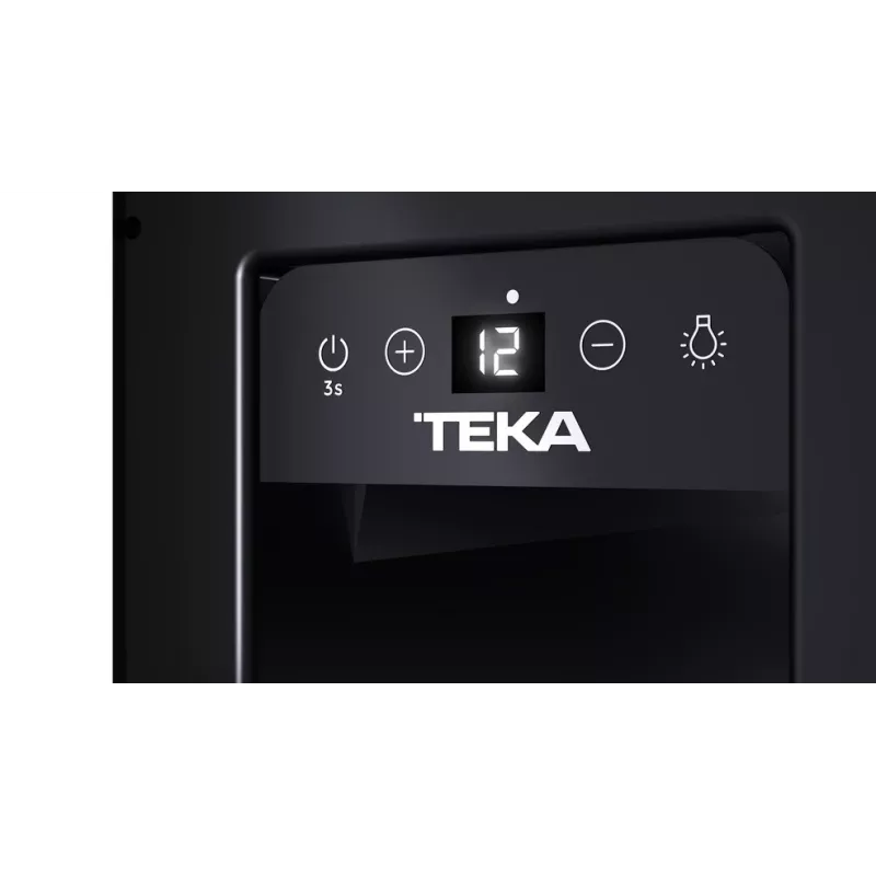 Teka RVU 10008 GBK Termoelektryczna chłodziarka do wina do zabudowy Czarna 8 butelek