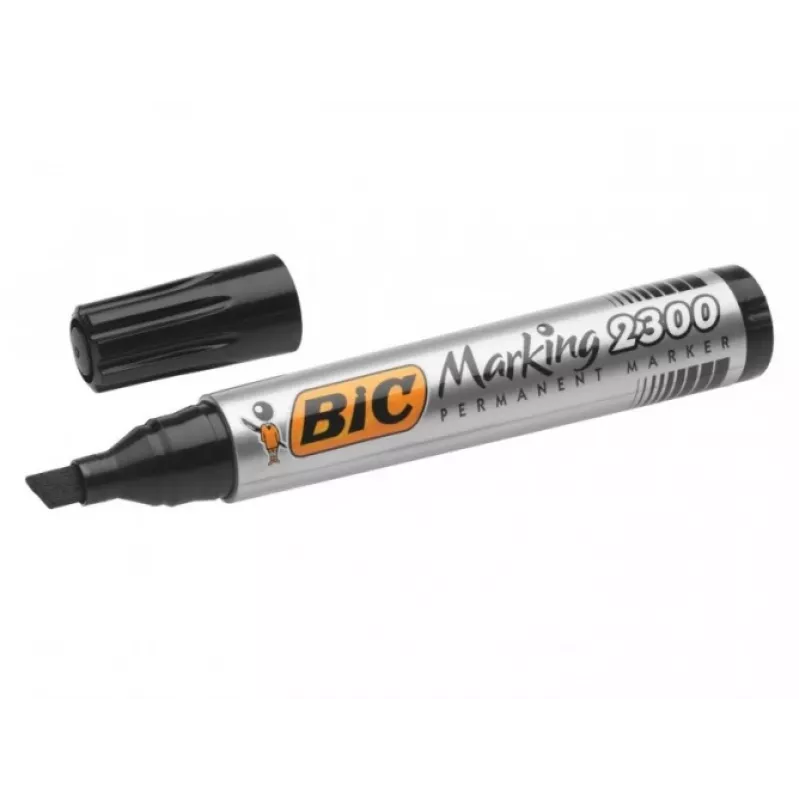 Marker permanentny BIC ECO 2300, czarny, końcówka kulista 4–5 mm