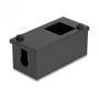 Skrzynka rozdzielcza DELOCK Easy 45 uchwyt modułowy do montażu na stole lub ścianie, metal, czarna, 2x22,5x45 mm lub 1x45x45 mm