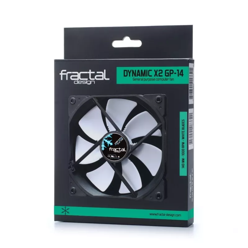 Wentylator Fractal Design Dynamic X2 14 cm Czarny Biały