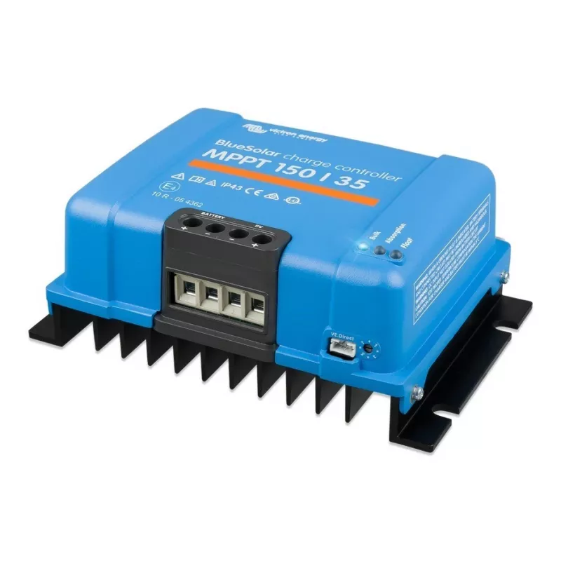 Kontroler ładowania słonecznego MPPT BlueSolar 150/35 — wejście PV 150 V, prąd ładowania 35 A