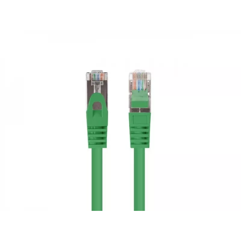Kabel krosowy LANBERG PCF6-20CC-0025-G RJ45 Kat.6 U/UTP 0,25 m Zielony, CCA 26 AWG, 250 MHz