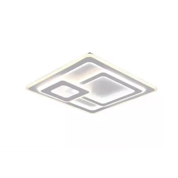 Lampa sufitowa LED TRIO 629219331, 51×51 cm, matowa biel