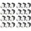 Digitus CAT 6 Keystone Jack nieekranowany 24 sztuki Płaski Czarny Biały RJ-45