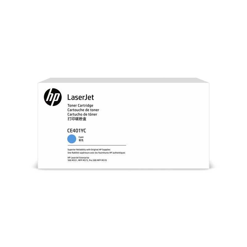 HP 507A - CE401YC - CQ - otwarte opakowanie - Opakowanie projektowe - Toner cyjan