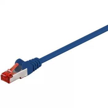 Wentronic Goobay CAT 6 kabel krosowy, S/FTP (PiMF), niebieski, 50 m - LSZH bezhalogenowy, miedź (68276)