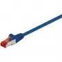Wentronic Goobay CAT 6 kabel krosowy, S/FTP (PiMF), niebieski, 50 m - LSZH bezhalogenowy, miedź (68276)