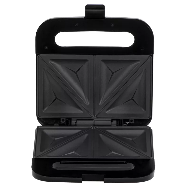 Sandwich maker Adler AD 3076 — 1000 W kompaktowy opiekacz do kanapek, czarno-srebrny