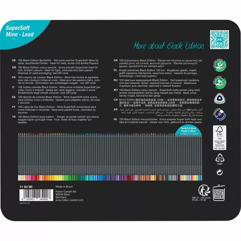 Kredki akwarelowe Faber-Castell 116490 Różne kolory 100 szt.
