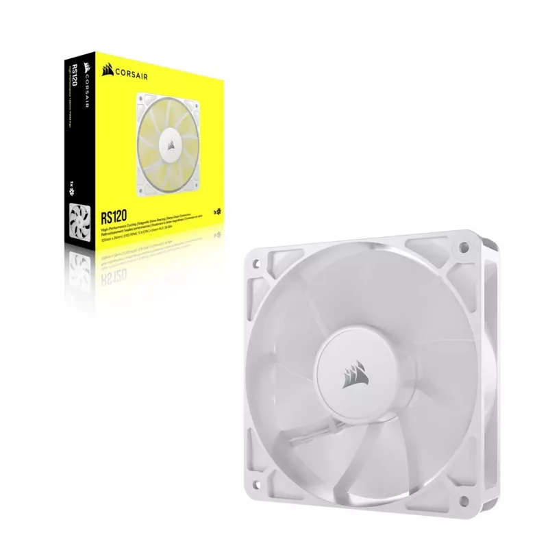 Wentylator Corsair RS120 12 cm biały 420-2100 obr./min 0.2-4.15 mmH2O