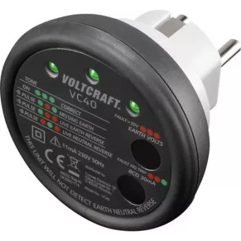 VOLTCRAFT VC40 Tester gniazdek (VC40)
