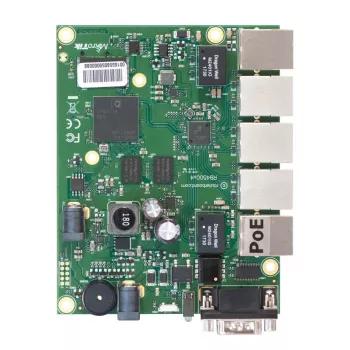 router przewodowy Mikrotik RB450Gx4 Gigabit Ethernet zielony