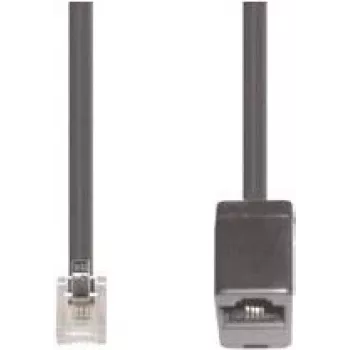 Kabel telefoniczny e+p T 19 6 m Czarny