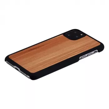 Etui na smartfona Man and Wood do iPhone 11 Pro Max — wykończenie cappuccino Czarny