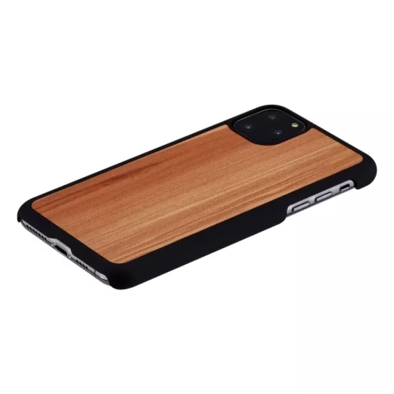 Etui na smartfona Man and Wood do iPhone 11 Pro Max — wykończenie cappuccino Czarny