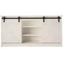 komoda 160x80x35 GRANERO biały/biały połysk