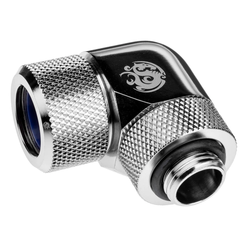 Rurka do układu chłodzenia komputera BitsPower BP-E90RMLA14 — Mosiądz, średnica 14 mm, Srebrny