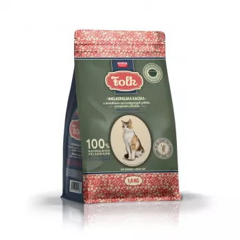 FOLK Greater Poland kaczka z jabłkami, przepiórką i śledziem - sucha karma dla kota - 1,6kg