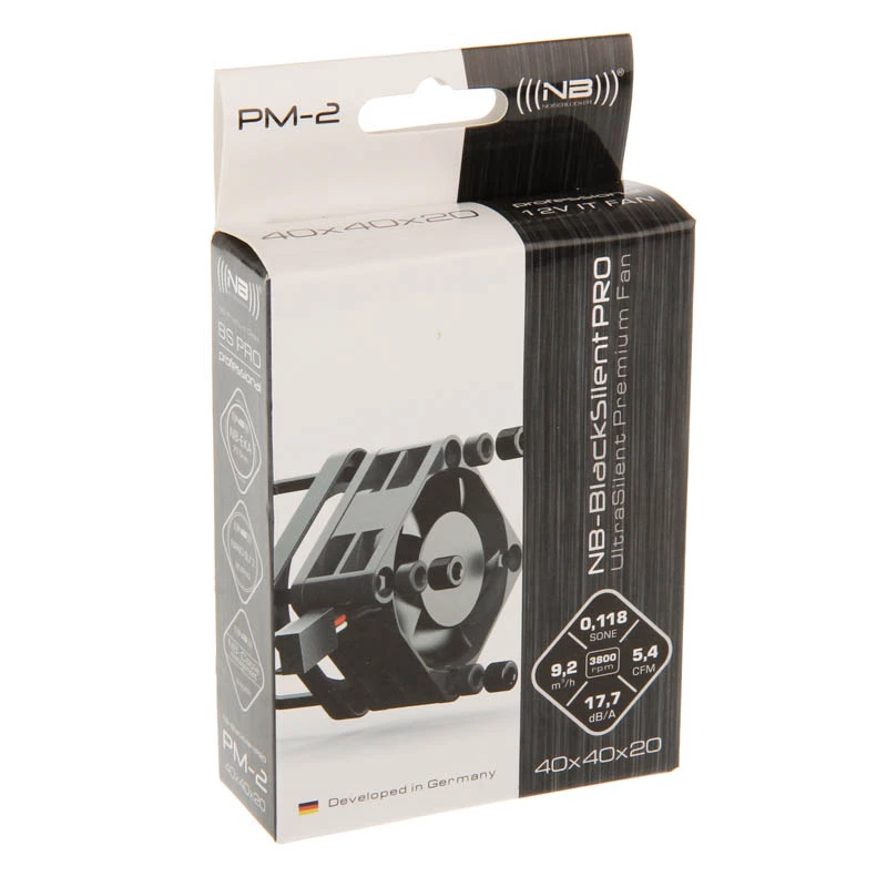 NoiseBlocker CzarnySilentPRO PM-2 40 mm wentylator do obudowy