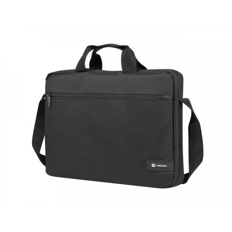Aktówka NATEC Wallaroo 39,6 cm (15,6 cala) — Aktówka na laptopa z poliestru, pasuje do ekranów 15,6 cala, czarna
