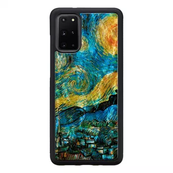 Etui ochronne na telefon iKins dla Samsung Galaxy S20+ — czarne gwieździsta noc