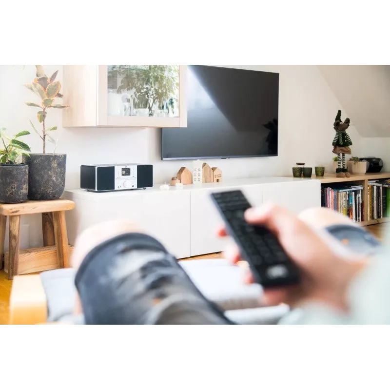 Głośnik podłogowy JVC RD-E874B Bluetooth 20W Czarny Srebrny – stacjonarny system audio