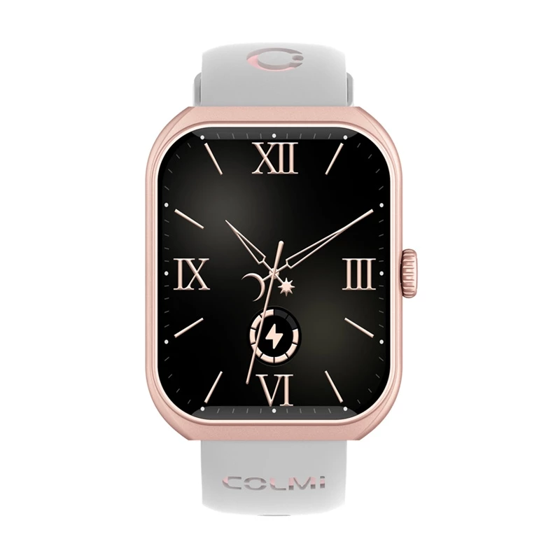 Smartwatch Colmi P86 Rose Gold z monitorem pracy serca, wodoodporny