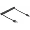 Kabel USB DeLOCK USB 2.0 0,75 m USB A – USB C czarny 90368