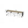 Cama RTV stand LOTTA 180cm Biały + sonoma oak