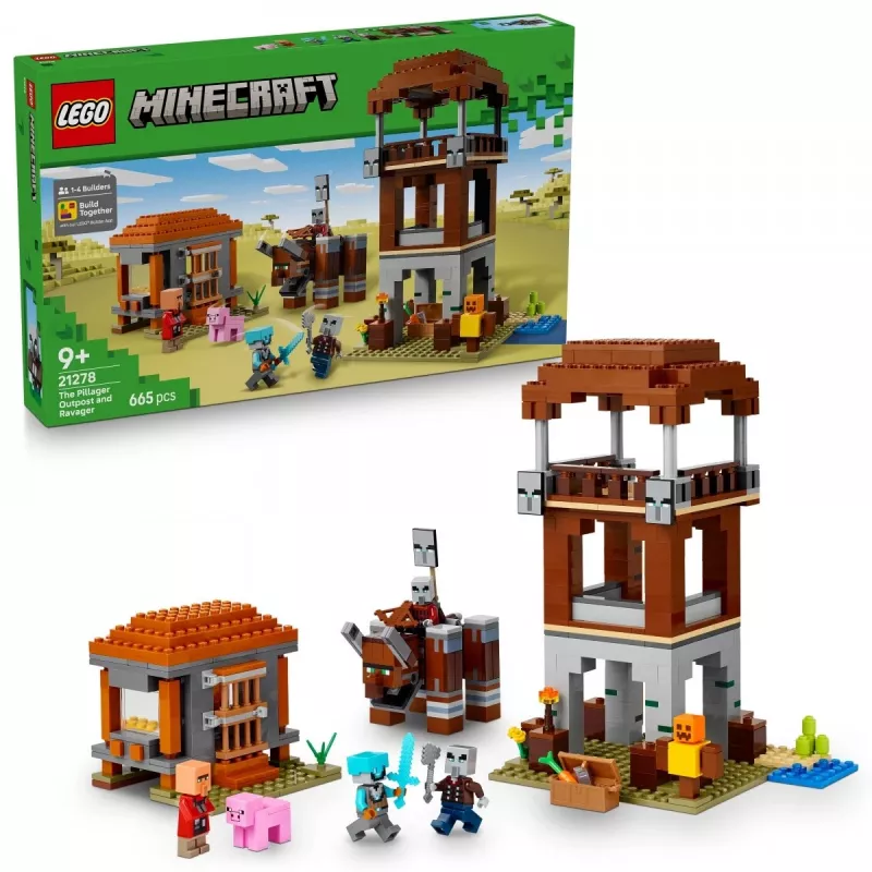 LEGO MINECRAFT 21278 Placówka złosadników i niszczyciel