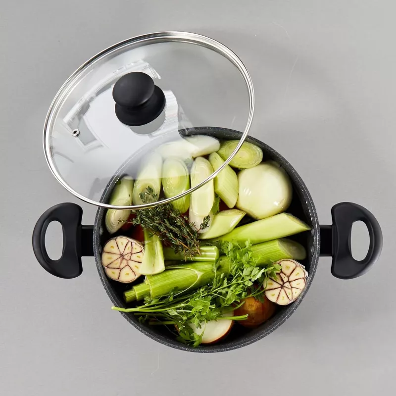 Garnek Russell Hobbs RH02809EU7 24 cm Metallic Marble, wytrzymały garnek do gotowania
