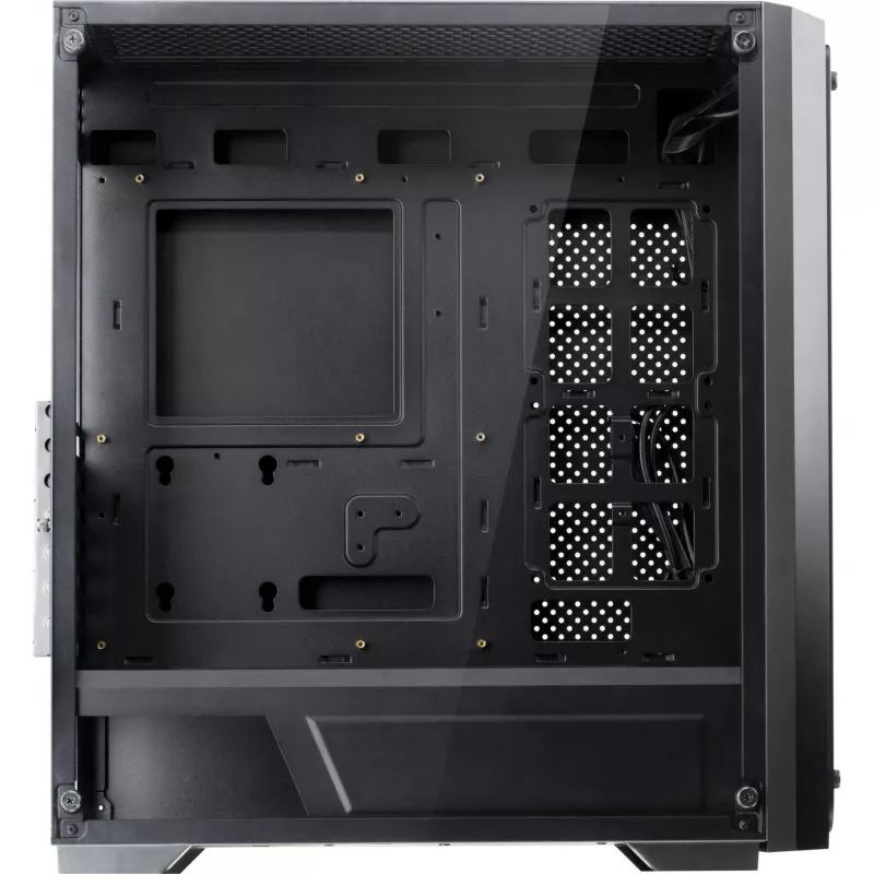 RAIJINTEK PONOS TG4 - Desktop - PC - SPCC - Czarny - ATX - EATX - EEB - micro ATX - Mini-ATX - Gaming