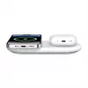 Belkin WIZ021VFWH - 2-w-1 bezprzewodowa podkładka ładująca z technologią Qi2 15 W, biała