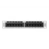 Patch panel LANBERG PPU6-9012-S, 12-port Cat6, metal, szary