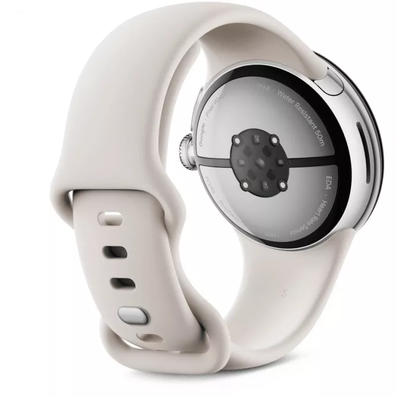Google Pixel Watch 3 AMOLED 41 mm Digital Touchscreen Srebrny Wi-Fi GPS (satelitarny)