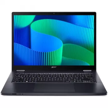 Laptop hybrydowy (2 w 1) Acer TravelMate TMP414RN-54-TCO-74CP — 14 cali WUXGA dotyk, Intel Core Ultra 7 155U, 16 GB DDR5, 512 GB SSD, 4G, Windows 11 Pro, niebieski